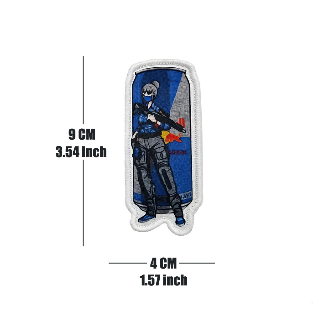Tactical Girl Drink Can Morale Patch