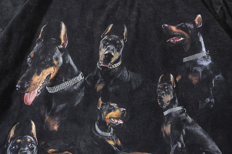 Pure Cotton Doberman Dope DTG Printed T-shirt