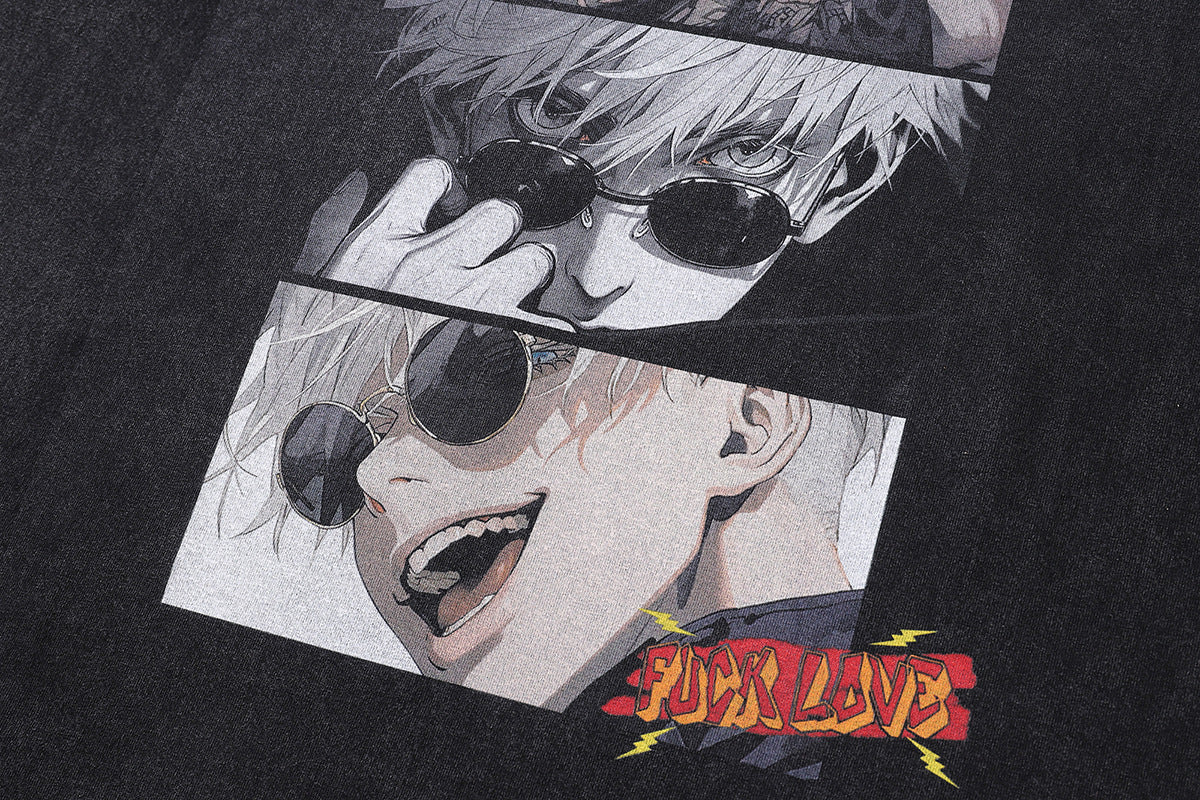 Pure Cotton Jujutsu Kaisen Satoru Gojo Dope DTG Printed T-shirt