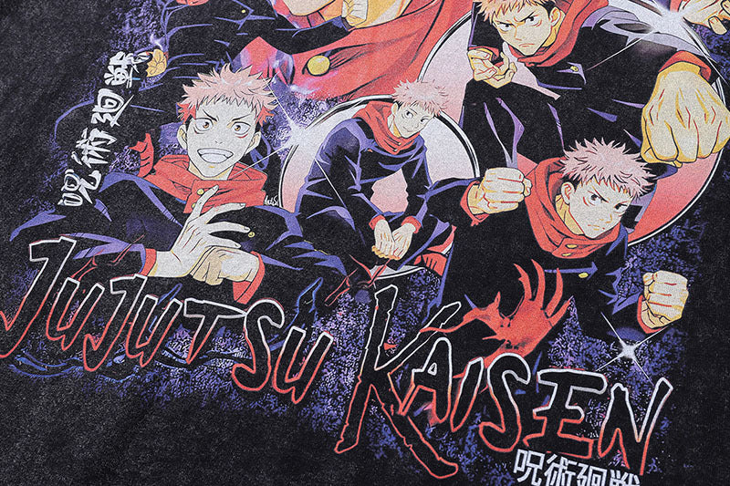 Pure Cotton Jujutsu Kaisen Yuji Itadori DTG Printed Tshirt