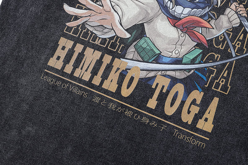 Pure Cotton My Hero Academia Himiko DTG Printed Long Sleeve T-shirt