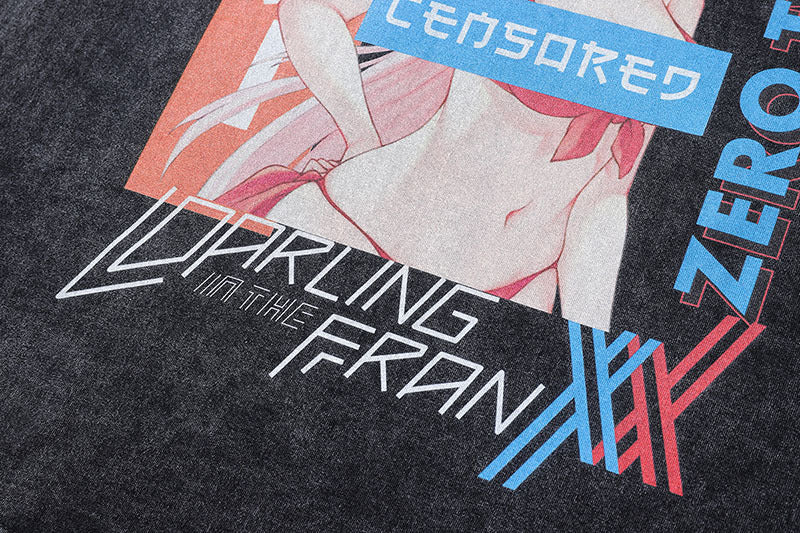 Pure Cotton Darling In The Franxx DTG Printed Tshirt