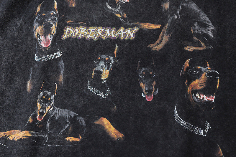 Pure Cotton Doberman Dope DTG Printed T-shirt