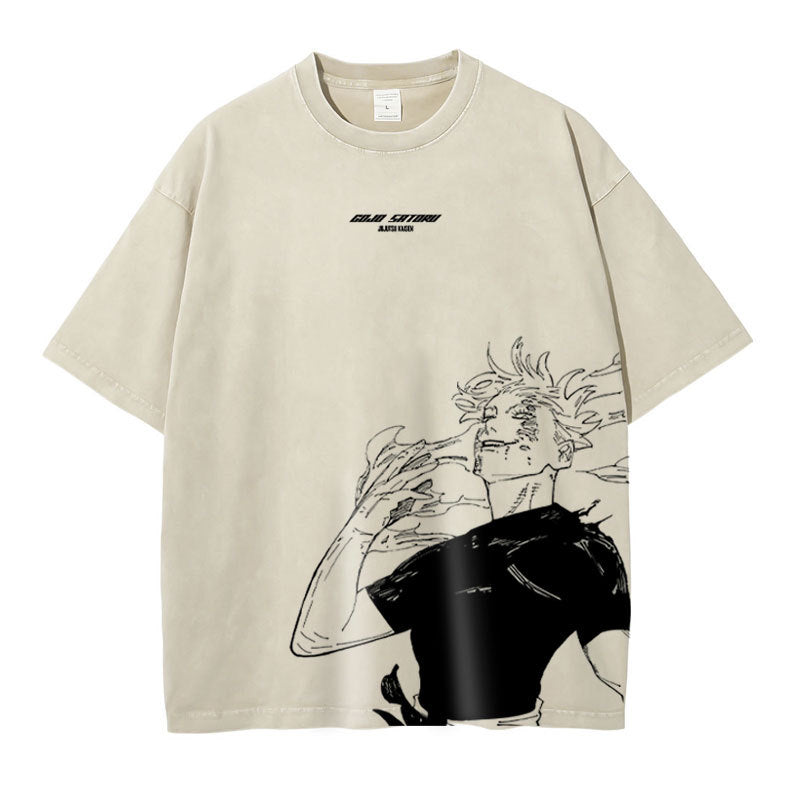 Pure Cotton Jujutsu Kaisen DTG Printed T-shirt