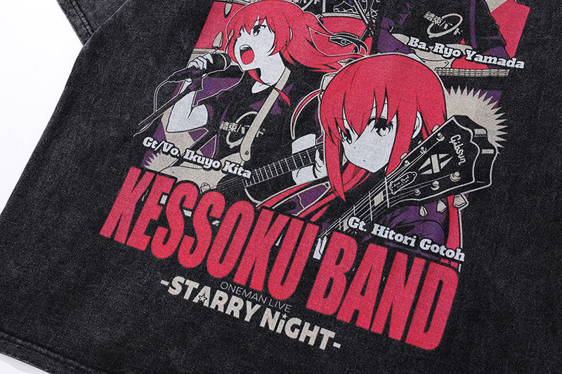 Pure Cotton Bocchi The Rock Kessoku Band DTG PrintedTshirt