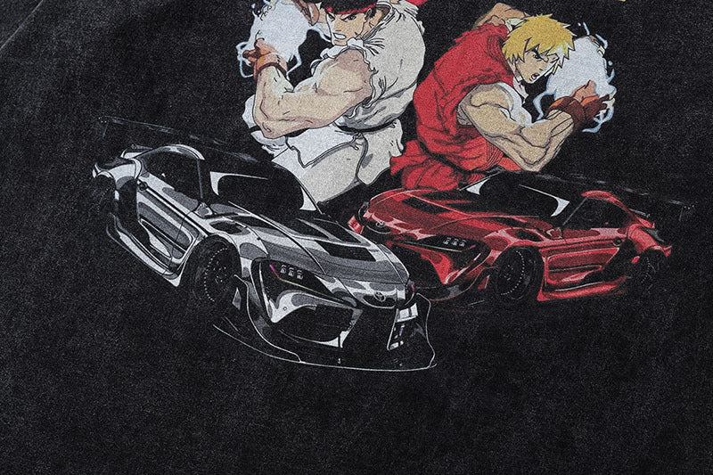 Pure Cotton Street Fighter DTG Printed Long Sleeve T-shirt