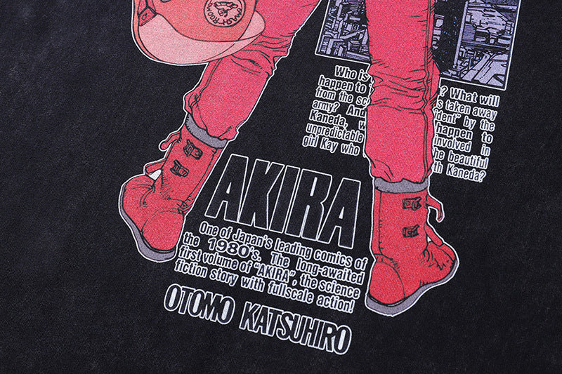 Pure Cotton Akira Kaneda Shoutarou DTG Printed Long Sleeve T-shirt