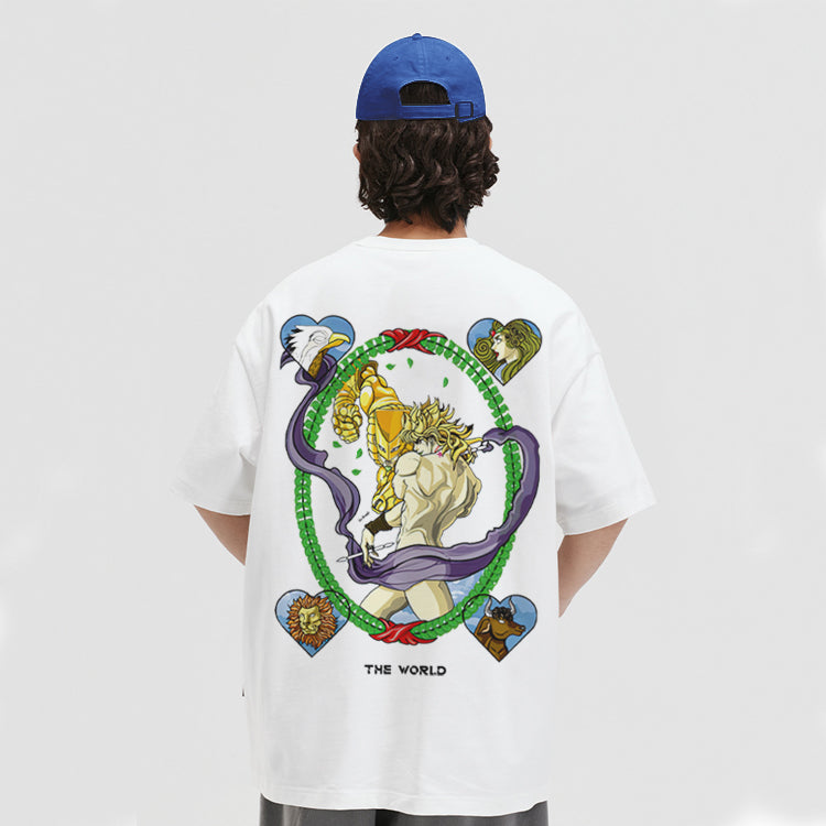 Pure Cotton Jojo’s Bizzare Adventure Dio The World DTG Printed T-shirt