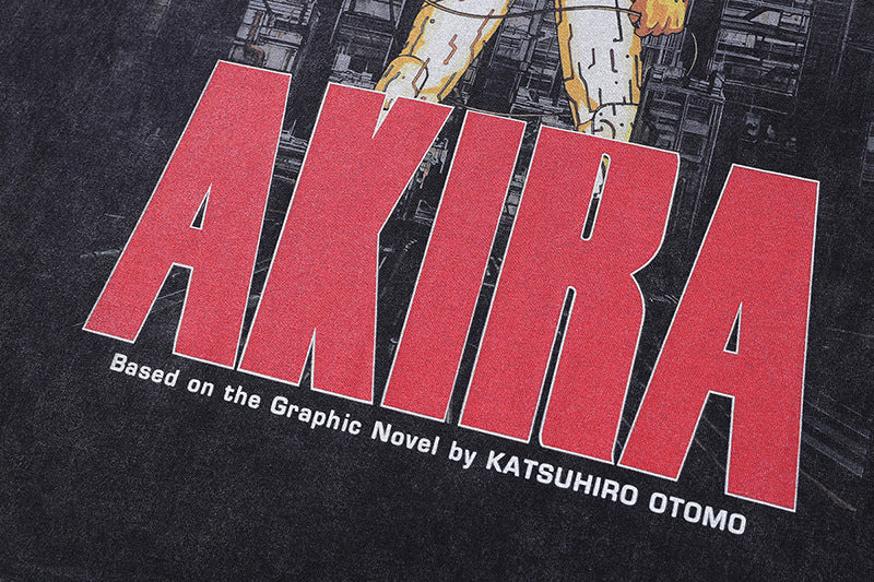 Pure Cotton Akira Neo Tokyo DTG Printed Long Sleeve T-shirt