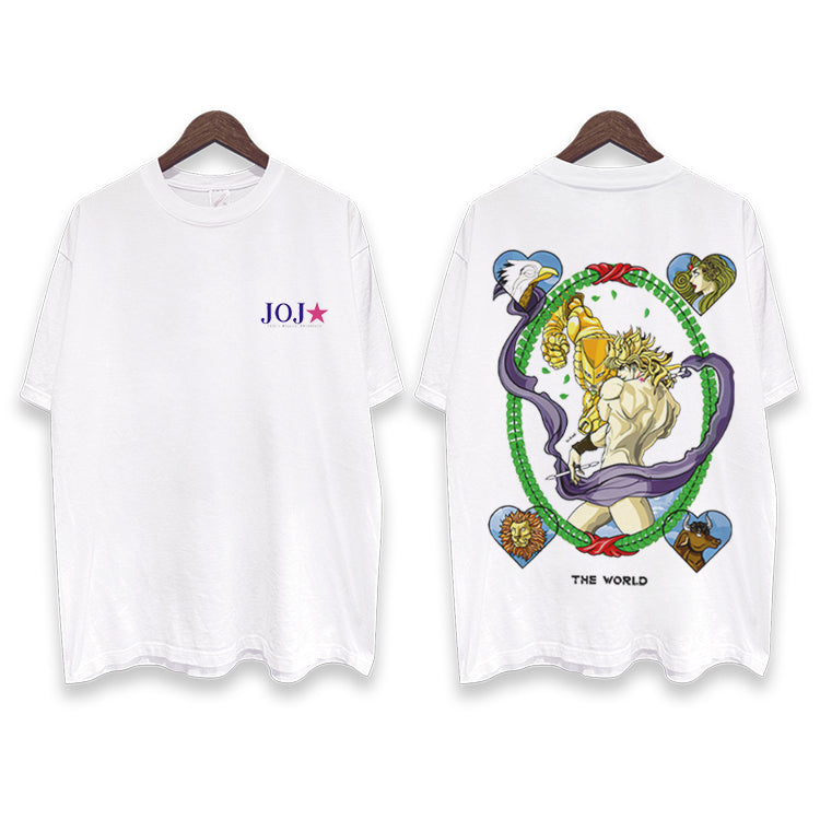 Pure Cotton Jojo’s Bizzare Adventure Dio The World DTG Printed T-shirt