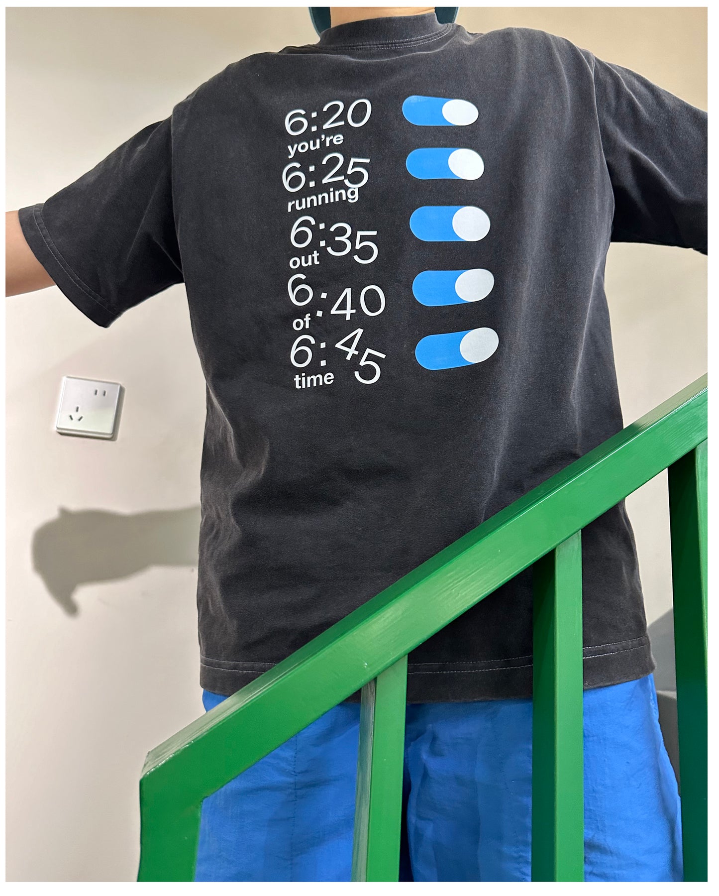 Pure Cotton Alarm clock Tshirt