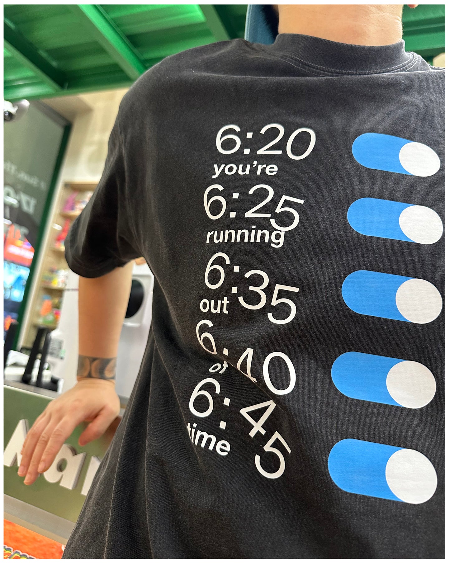 Pure Cotton Alarm clock Tshirt