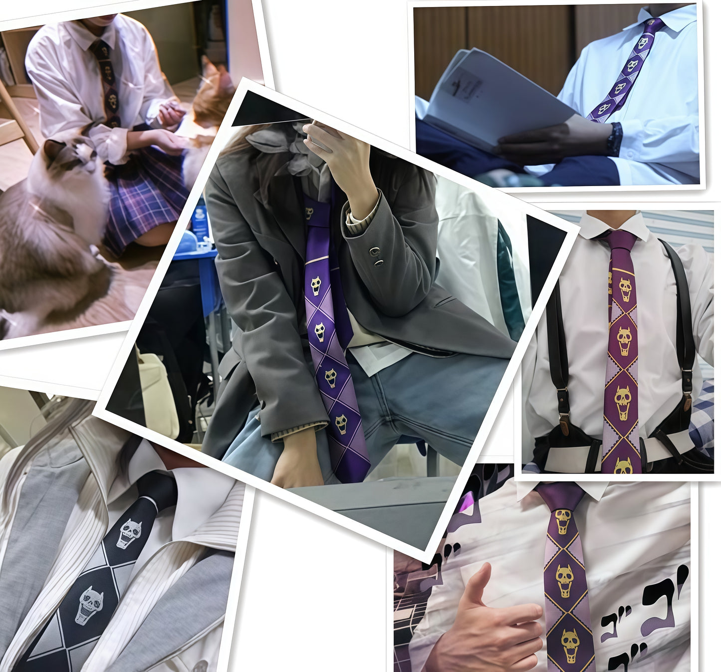 JoJo’s Bizarre Adventure Kira Yoshikage Premium Tie