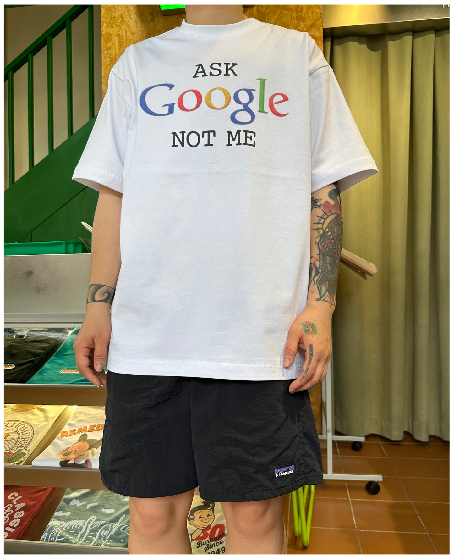 Pure Cotton Ask Google Not Me Tshirt