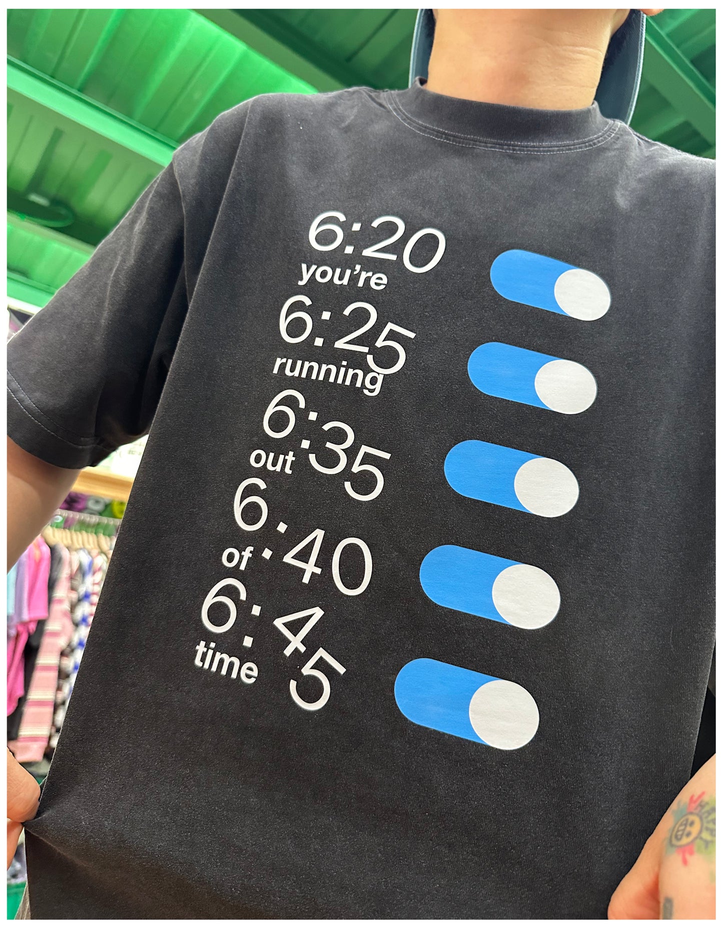 Pure Cotton Alarm clock Tshirt