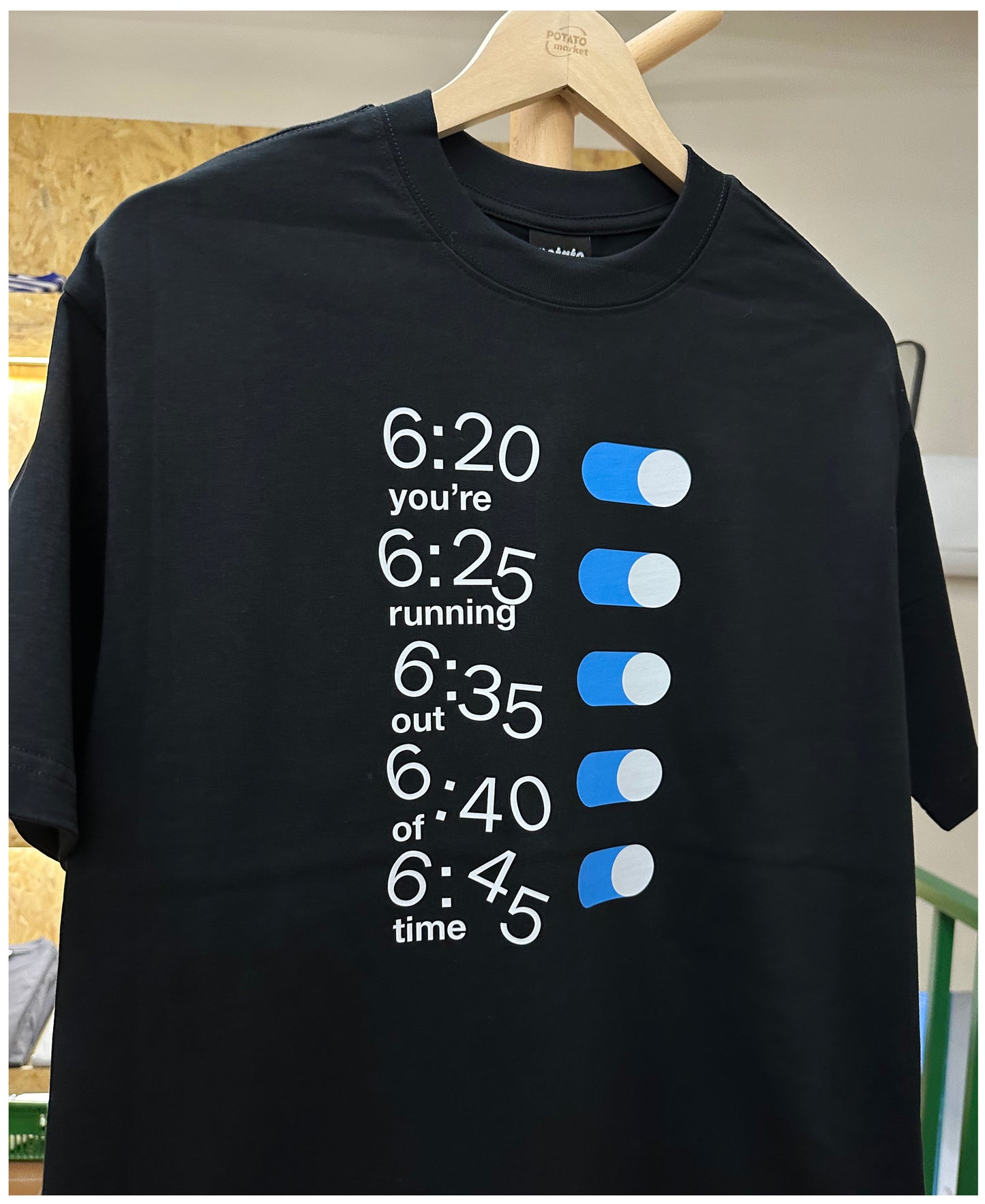 Pure Cotton Alarm clock Tshirt