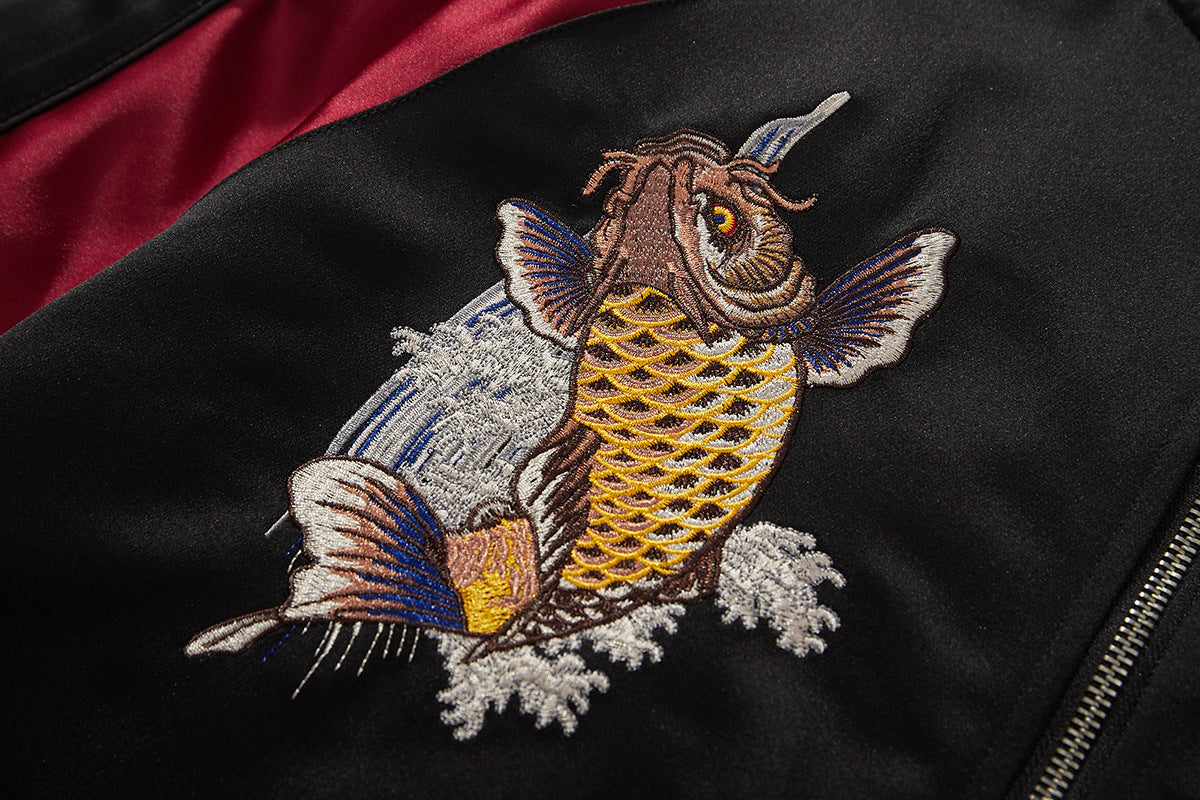 Koi Fish Satin Jacket