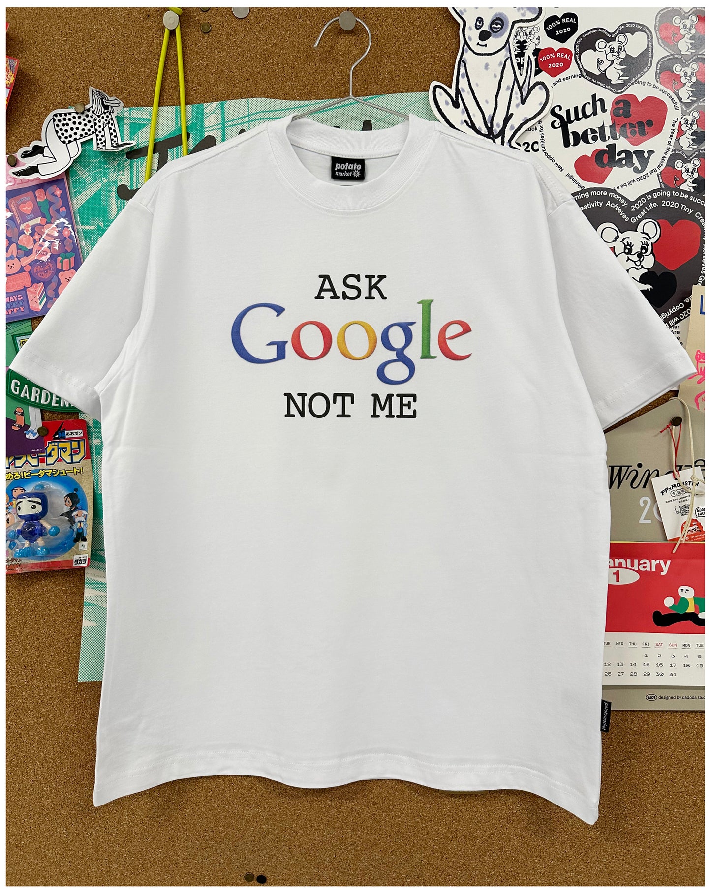 Pure Cotton Ask Google Not Me Tshirt