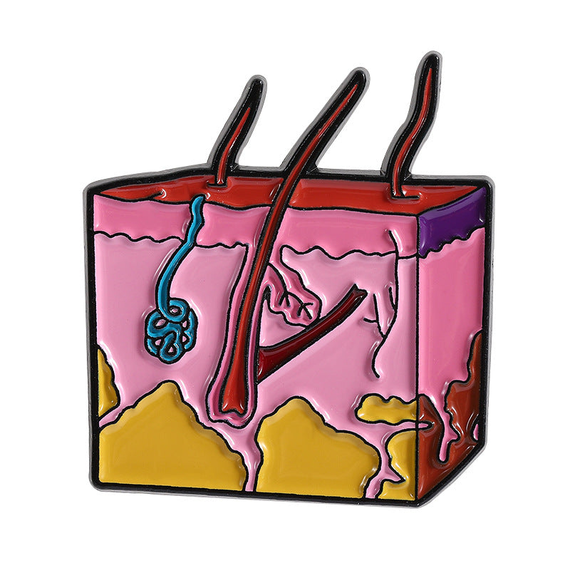 Anatomical Heart Medical Enamel Pins