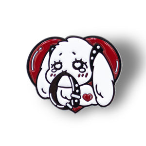 Floppy Bunny Enamel Pin