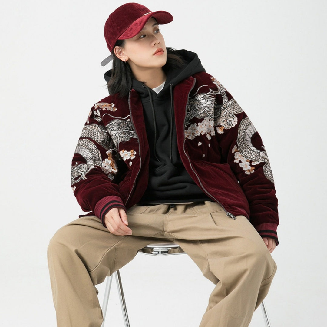 Flying Dragon Velvet Jacket