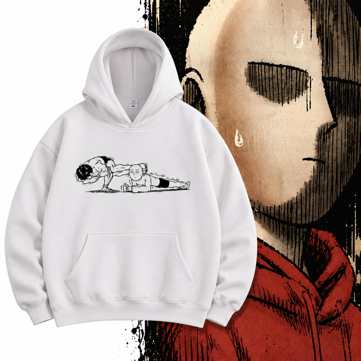 Anime Workout Graphic Hoodie