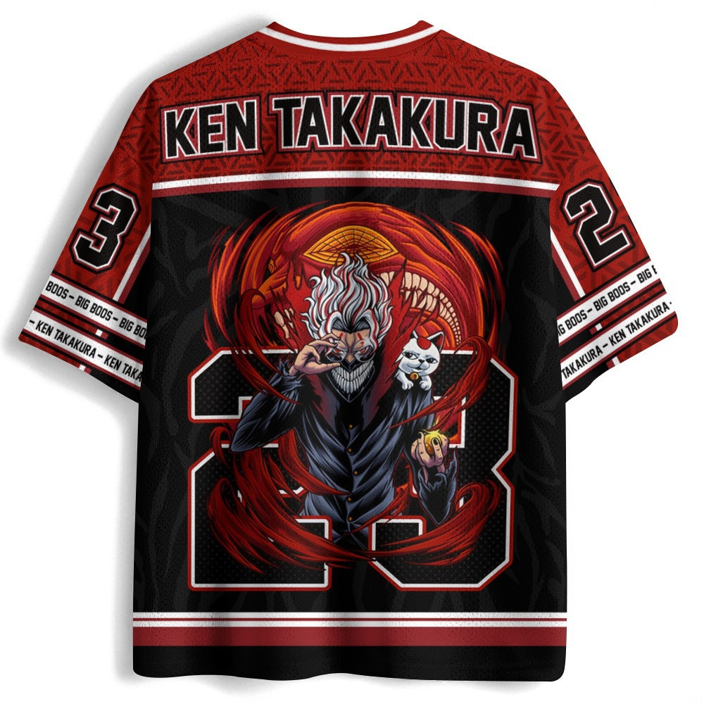 Camiseta de algodón puro del equipo de baloncesto Slam Dunk Shohoku