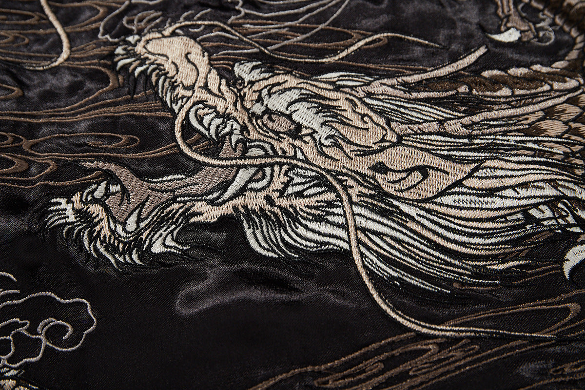 Twin Dragons Satin Jacket