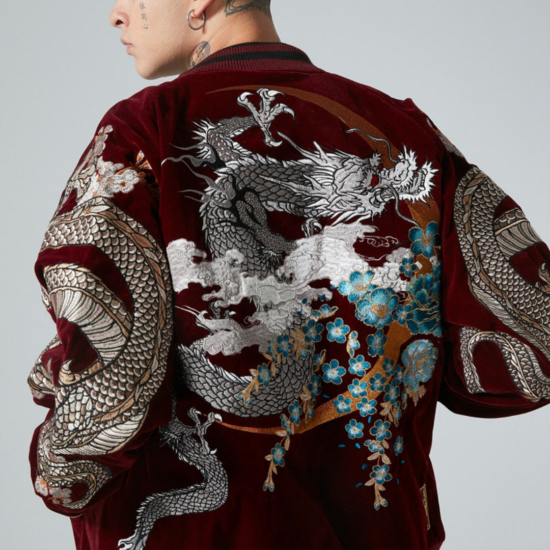 Flying Dragon Velvet Jacket
