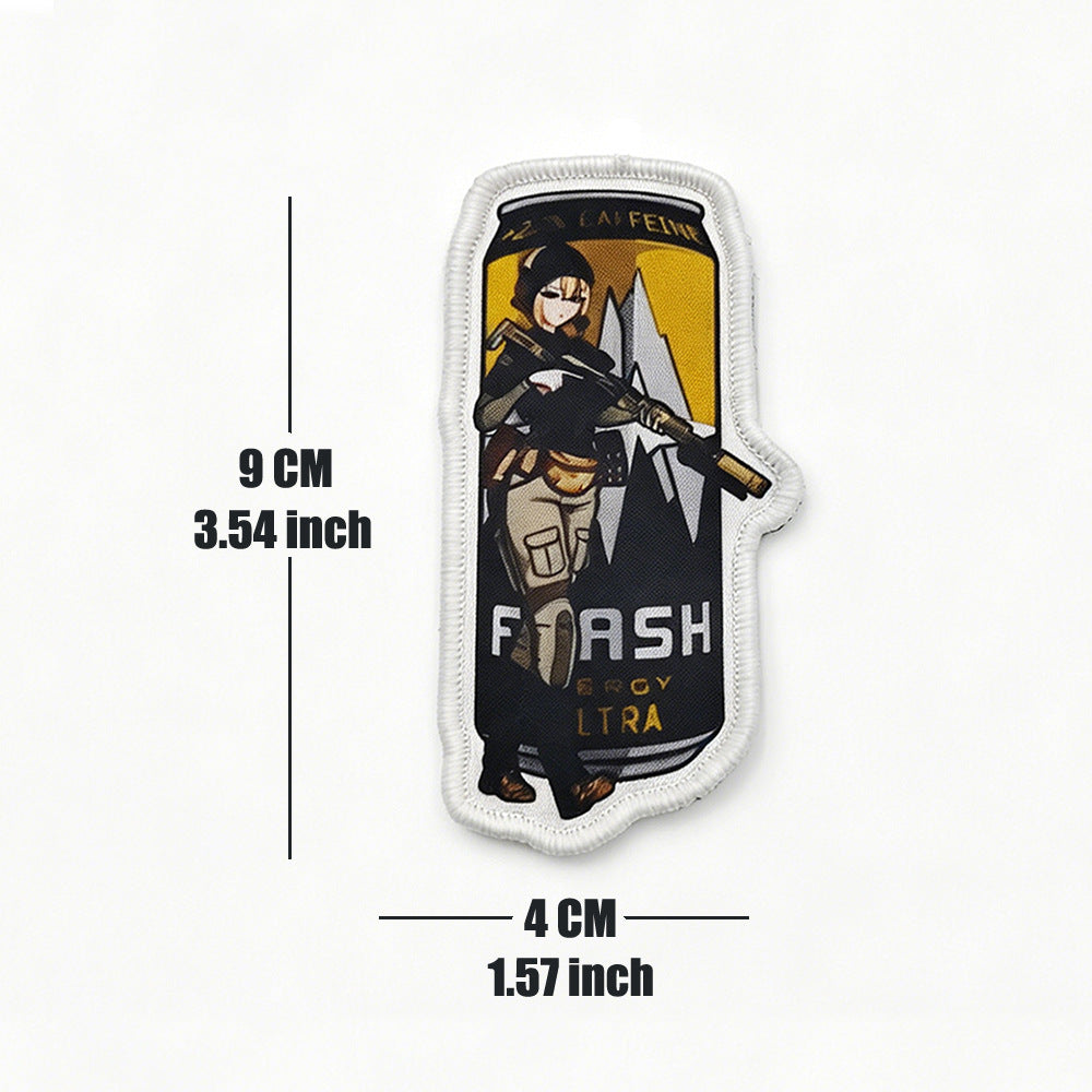 Tactical Girl Drink Can Morale Patch