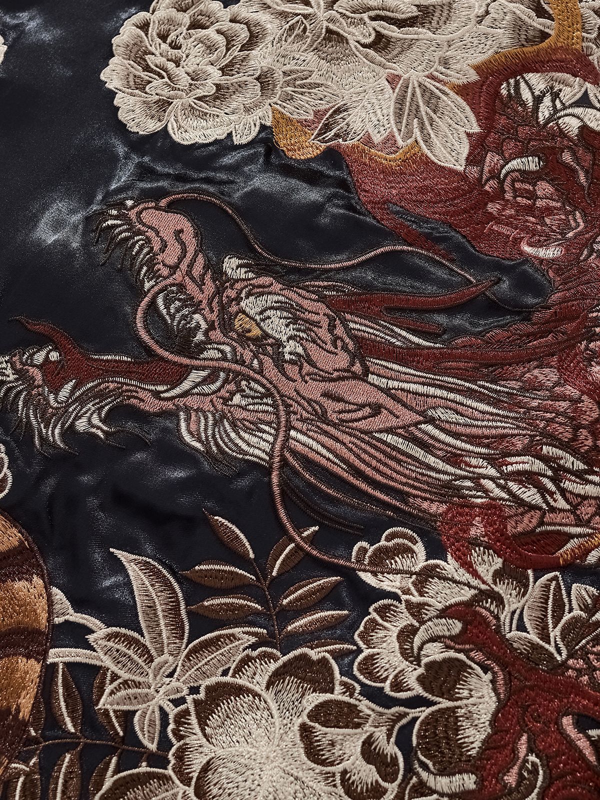 Dragon & Tiger Clash Satin Jacket