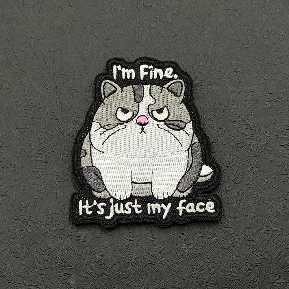 Chubby Cat & Raccoon Embroidered Morale Patch