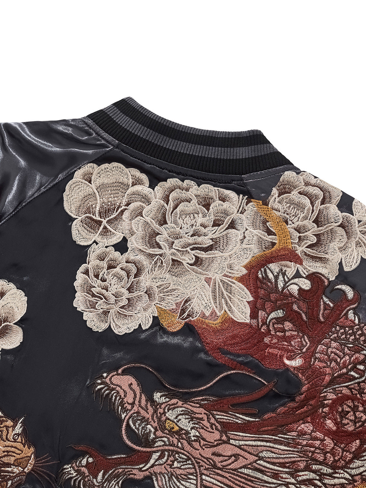 Dragon & Tiger Clash Satin Jacket