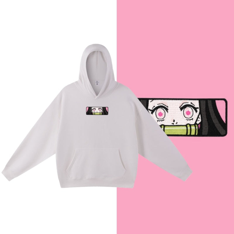 Nezuko Embroidered Hoodie
