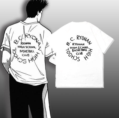 Pure Cotton Slam Dunk Shohoku Basketball Team T-skjorte