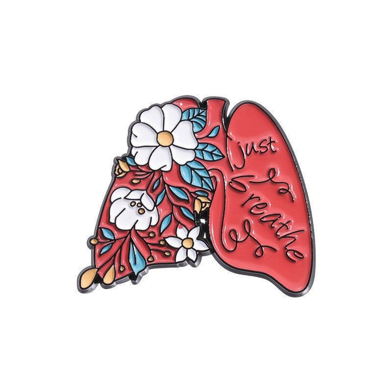 Anatomical Heart Medical Enamel Pins