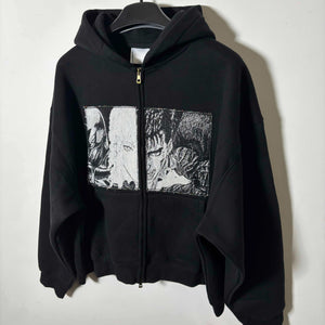 Berserk Guts & Griffith Boxy Zip Hoodie