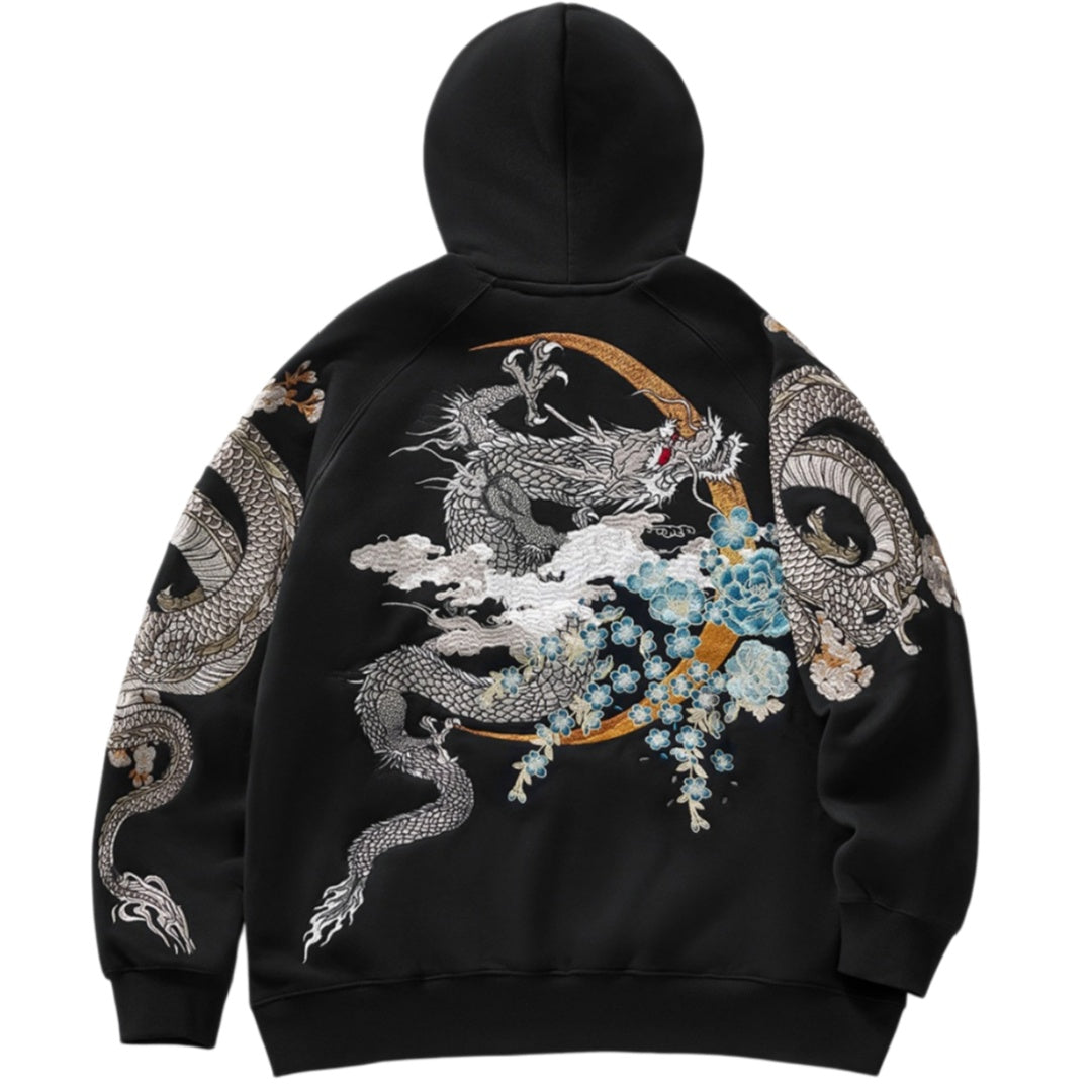 Dragon Sukajan Embroidered Hoodie