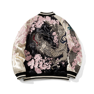 Dragon & Sakura Satin Jacket