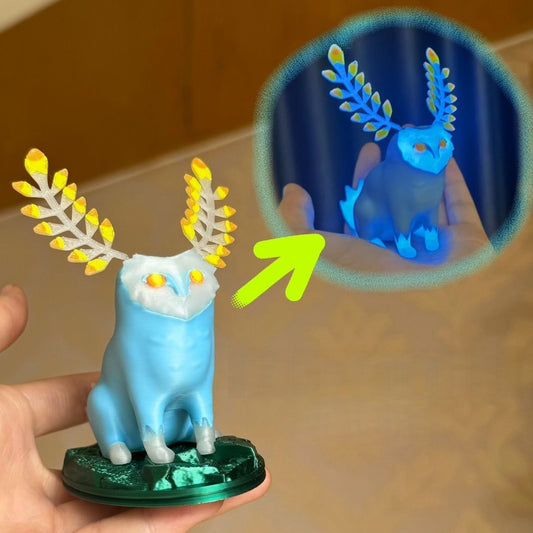 Glow-in-the-Dark Blupee – Fantasy Cave Spirit Night Light Decor