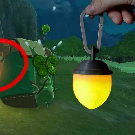 “Yahaha” Acorn Glow Lantern – Adventure-Inspired Backpack Charm Light
