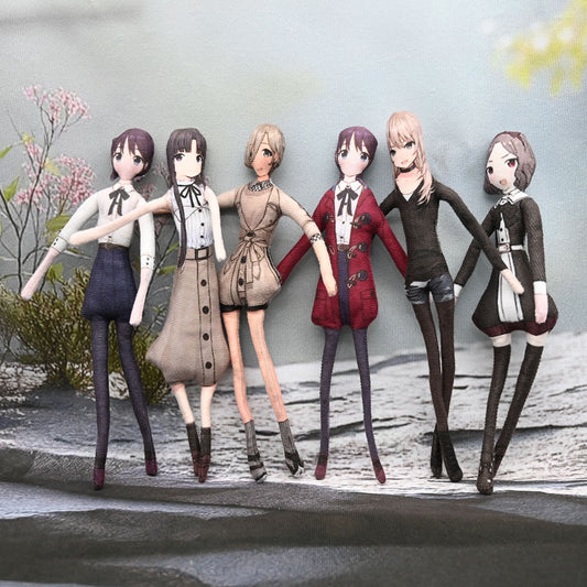6-in-1 Girls Band Cry Noodle Plush Toy