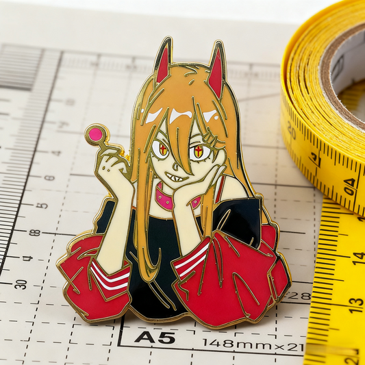 Chainsaw Man Power Kawaii Metal Pin