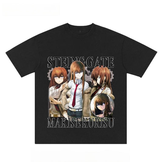 Pure Cotton STEINS;GATE Makise Kurisu T-shirt