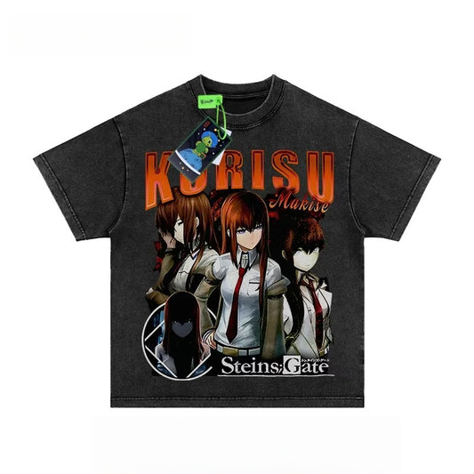 Pure Cotton STEINS;GATE Makise Kurisu Anime T-shirt