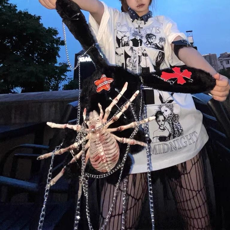 Camiseta de manga larga estética Dandadan de puro algodón