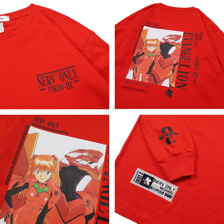 T-shirt classique à manches longues Neon Genesis Evangelion