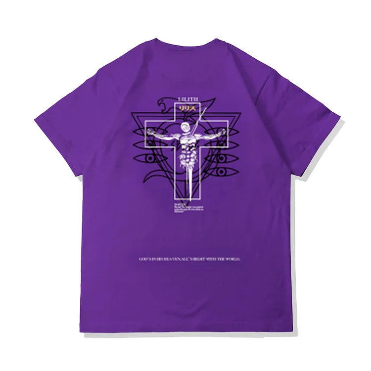 T-shirt en pur coton Neon Genesis Evangelion Lilith