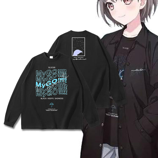 Dandadan – Süßes, ästhetisches Langarm-T-Shirt aus reiner Baumwolle