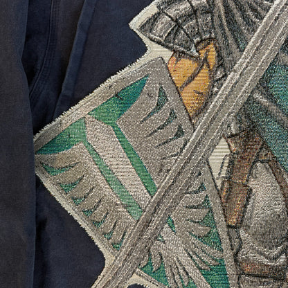 Sweat à capuche gothique à col en fourrure